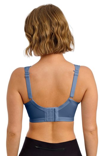 Freya Active Dynamic Non-Wired Sports Bra, Steel Blue, Regular Back View