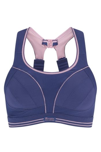 Shock Absorber Ultimate Run Bra, Deep Cobalt Blue, Front View