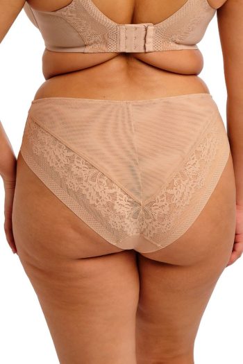 Elomi Nerina High Leg Brief, Sahara, Back View