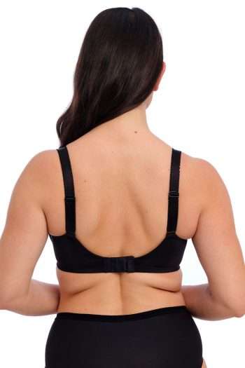 Fantasie Demure Moulded Non-Padded Bra, Black, Back View