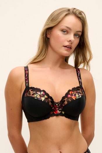Fantasie Magdalena Side Support Bra, Noir, Front View