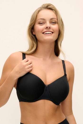 Fantasie Rebecca Essentials Moulded Spacer Bra, Black, Front View