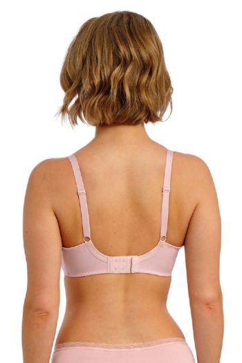 Freya Flirt Padded Half Cup Bra, Pink Frost, Back