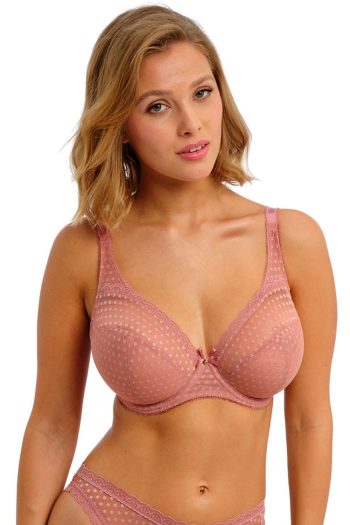 Freya Spot-Light Underwired Bra, Ash Rose, Front View