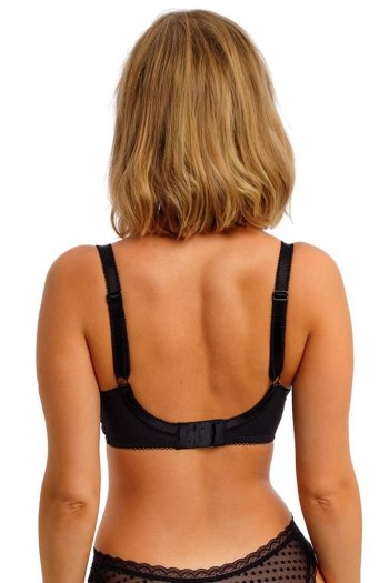 Freya Spot-Light Underwired Bra, Black, Back View