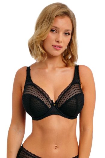 Freya Spot-Light Underwired Bra, Black, Front View