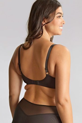 Panache Tango Essence Balcony Bra, Black, Back View