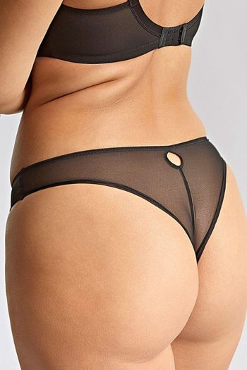 Panache Tango Essence Brazilian Brief, Black, Back View