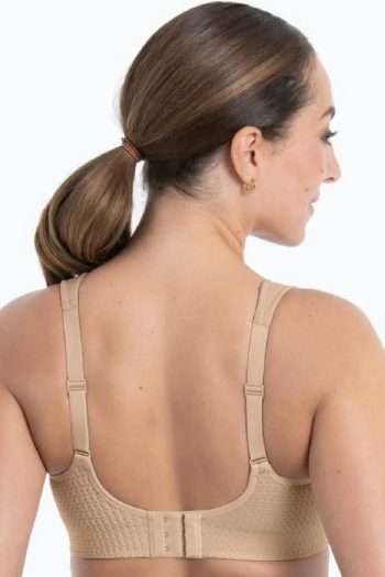 Anita Active Air Control Delta Pad Sports Bra, Desert, Back View