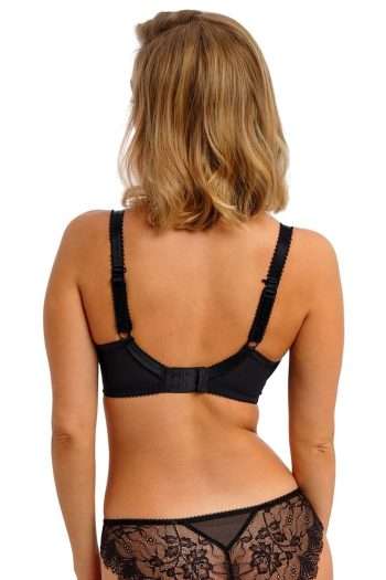 Freya Fascinate Moulded Plunge T-Shirt Bra, Black, Regular Back View
