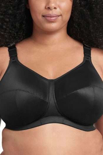 Goddess Celeste Non-Wired Soft Cup Bra, Black, Front View