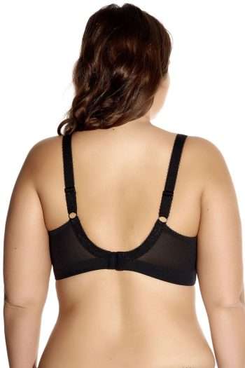 Goddess Keira Non-Wired Soft Cup Bra, Black, Back View