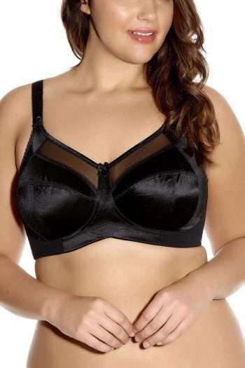 Goddess Keira Non-Wired Soft Cup Bra, Black, Front View