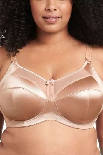 Goddess Keira Non-Wired Soft Cup Bra, Fawn, Front View