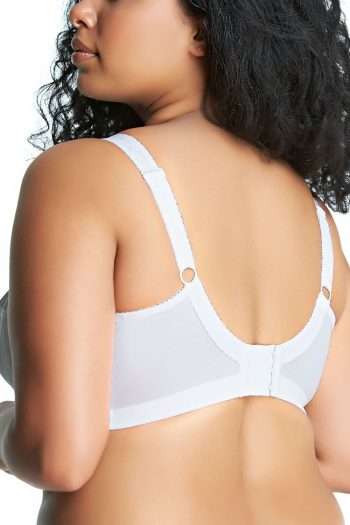 Goddess Keira Non-Wired Soft Cup Bra, White, Back View