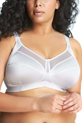 Goddess Keira Non-Wired Soft Cup Bra, White, Front View