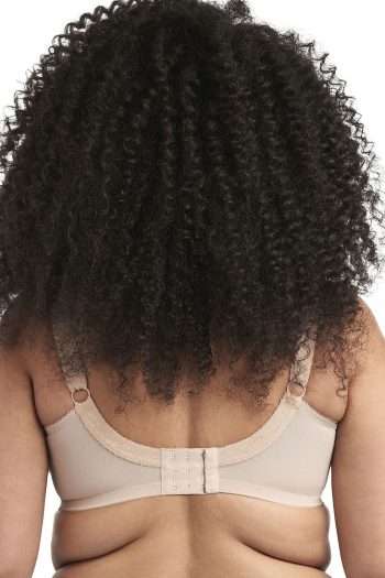 Goddess Keira Underwired Banded Bra, Fawn, Back View