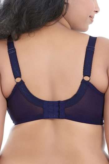 Goddess Keira Underwired Banded Bra, Ink, Back View