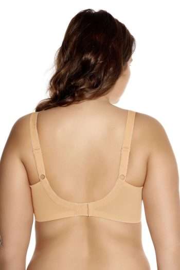 Goddess Keira Underwired Banded Bra, Nude, Back View