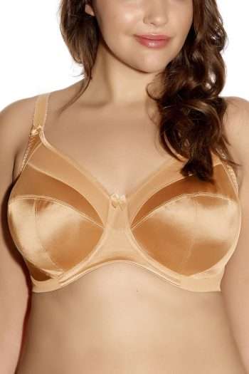 Goddess Keira Underwired Banded Bra, Nude, Front View