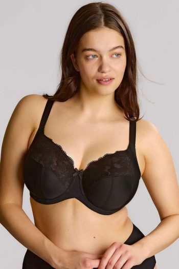 Sculptresse Amara Full Cup Bra, Black, Front View