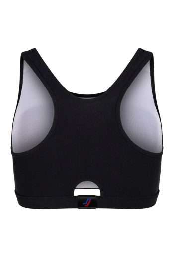 Sportjock Super Padded Sports Bra, Black, Back View