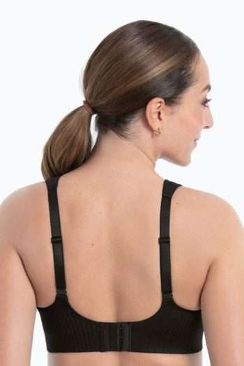 Anita Active Air Control X Delta Pad Sports Bra, Black, Regular Back View