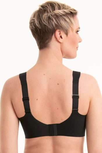 Anita Active Smart Control Sports Bra, Black, Back View