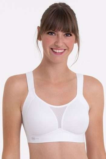 Anita Active Smart Control Sports Bra, White, Front View