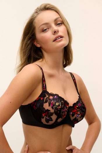 Fantasie Magdalena Balconette Bra, Noir, Front View