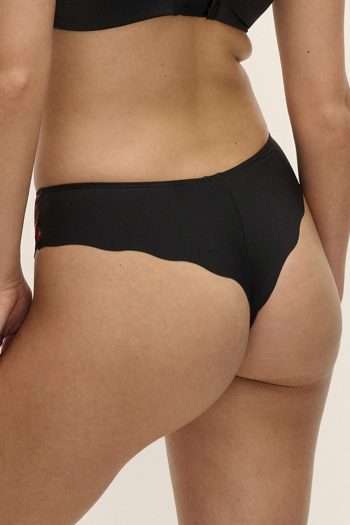 Fantasie Magdalena Thong, Noir, Back View