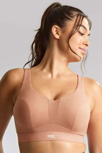 Panache Endurance Underwired Sports Bra, Dusty Rose, Front View