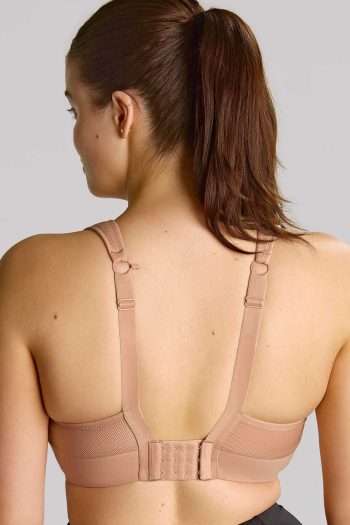 Sculptresse Thrive Underwired Sports Bra, Dusty Rose, Regular Back View