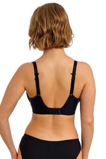 Freya Essentially Smooth Moulded Balcony T-Shirt Bra, Black, Regular Back View