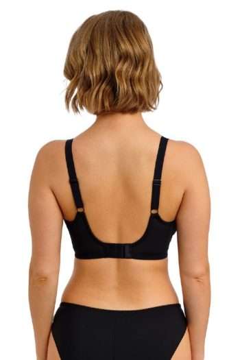 Freya Quinn Plunge Bra, Black, Back View